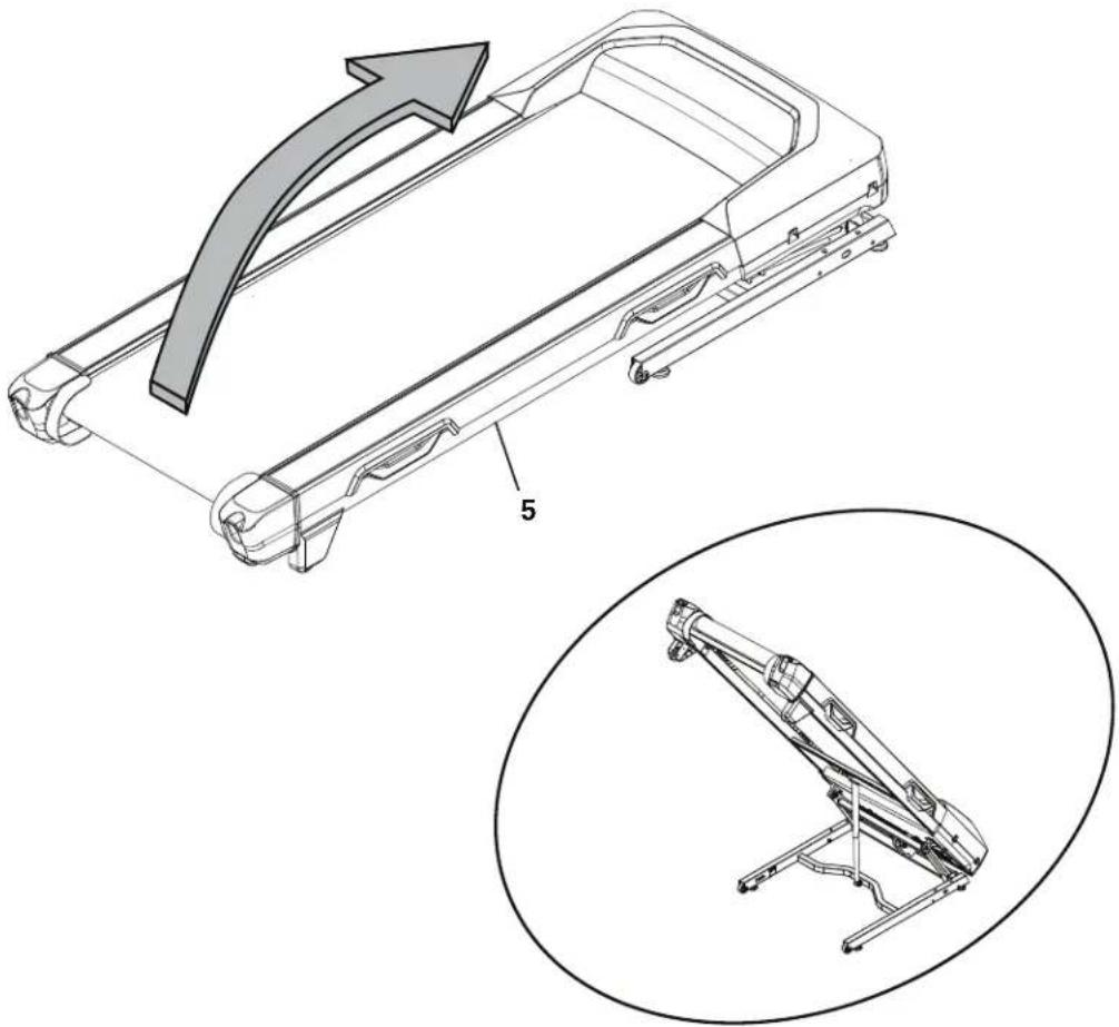 BOWFLEX BXT188 - Pliez la plateforme de marche sur l'assemblage de la base - 3