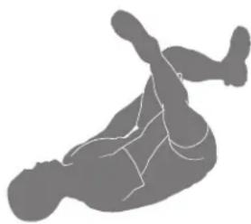 BOWFLEX BXE226 - Étirement au sol, pied sur la cuisse (figure du « 4 » couchée) - 1