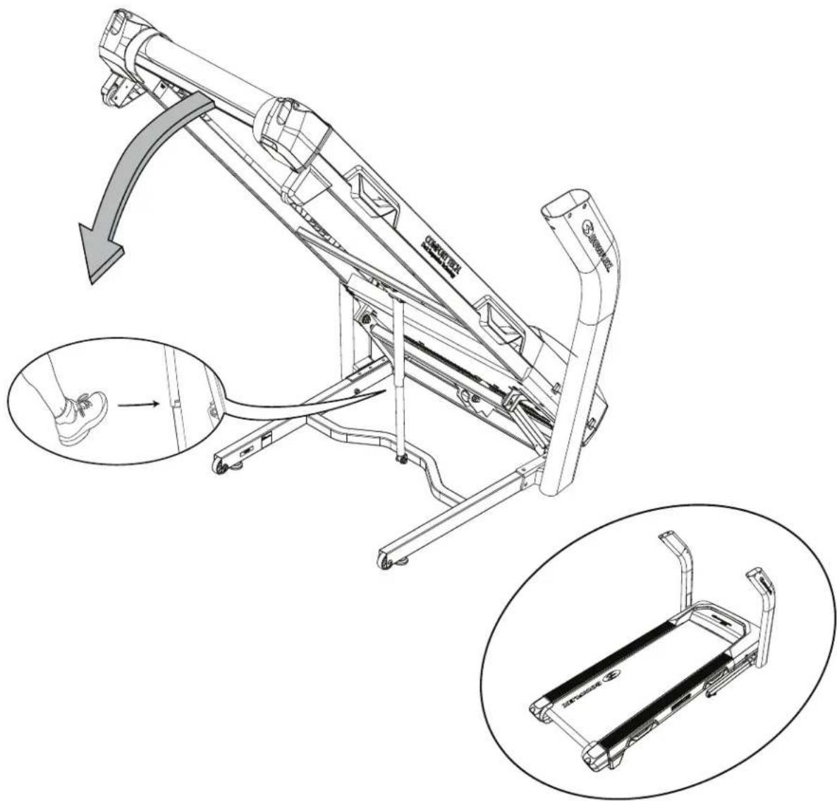 BOWFLEX BXE226 - Dépliez le plateau. - 2