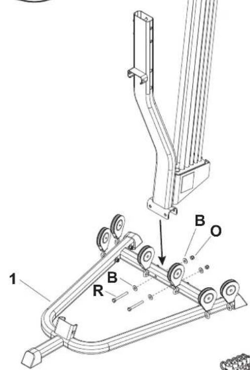 BOWFLEX Xtreme 2 SE - Finger tighten screws at this time. - 1