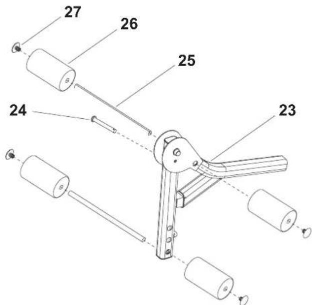 BOWFLEX Xtreme 2 SE - Onderdelen: - 1