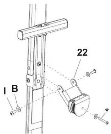 BOWFLEX Xtreme 2 SE - Draai het bevestigingsmaterial nog Niet vast. - 2