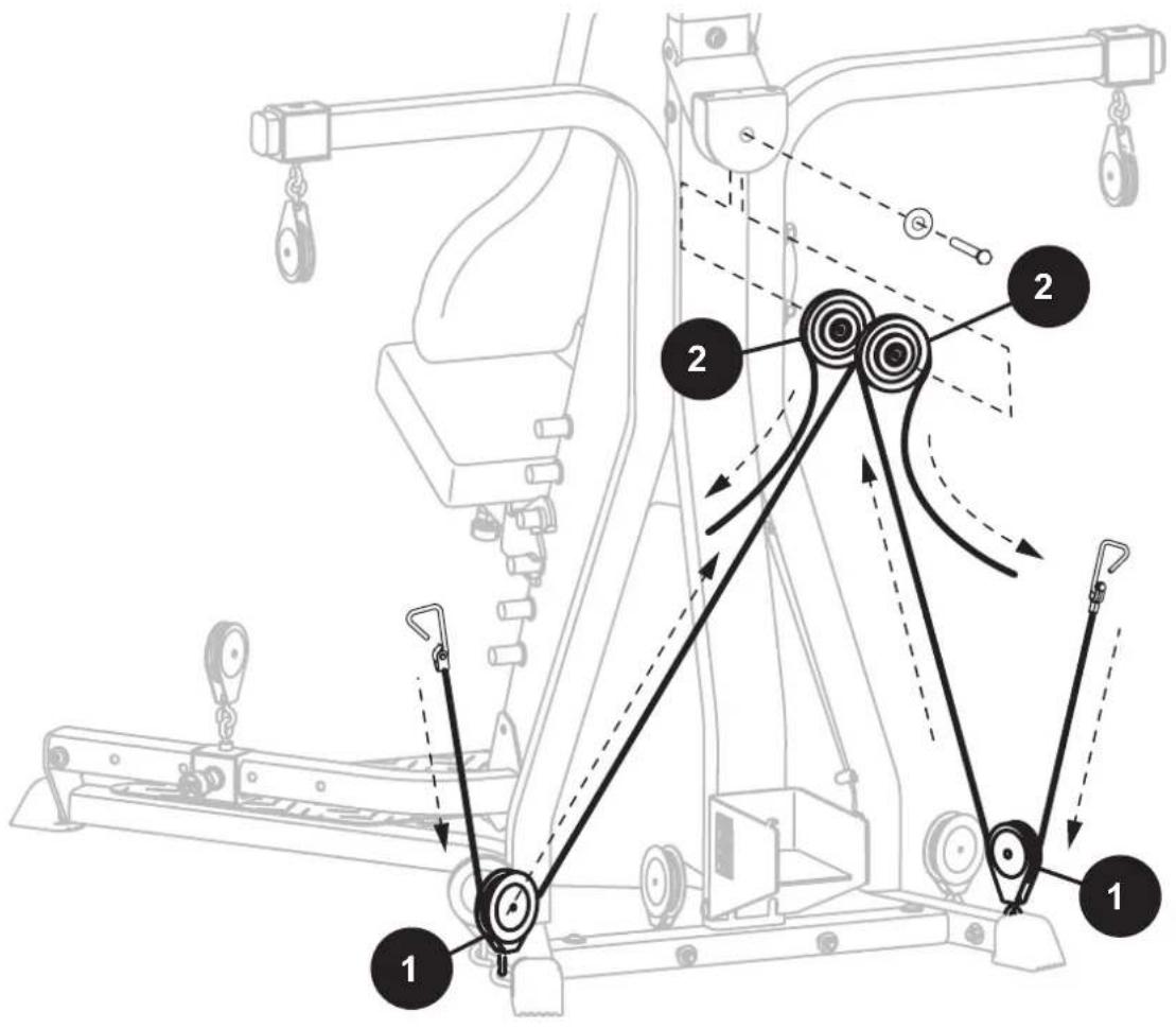 BOWFLEX Xtreme 2 SE - 15.滑轮与钢索布线总览 - 2