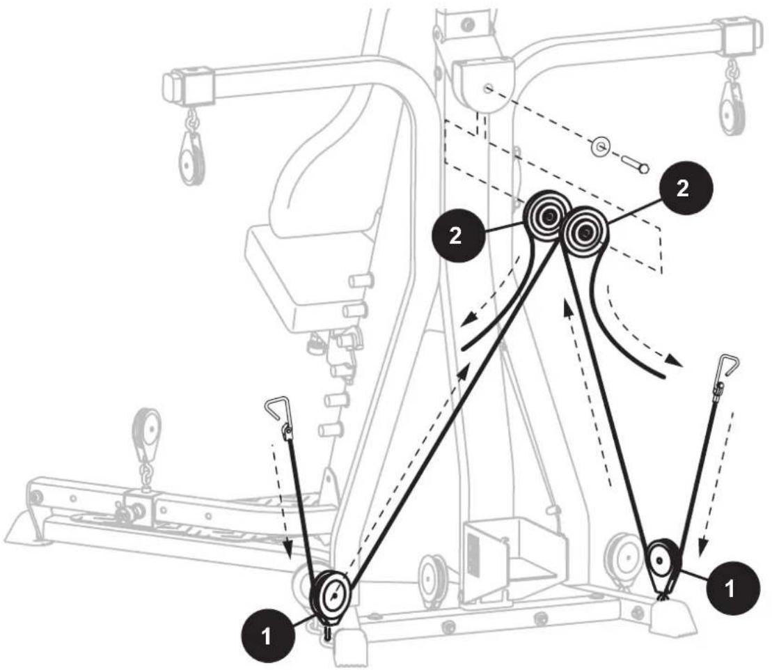 BOWFLEX Xtreme 2 SE - Kabel- und Seilzugführung - Übersicht - 2