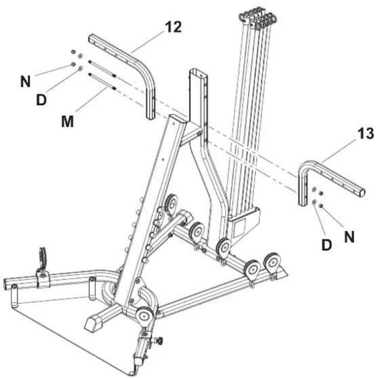 BOWFLEX Xtreme 2 SE - Bevestigingsmaterial: - 1