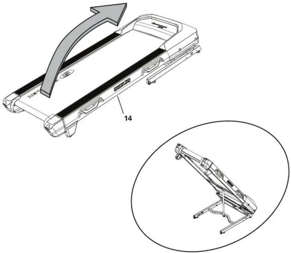 BOWFLEX BXT6 - Pliez le plateau sur la base - 3