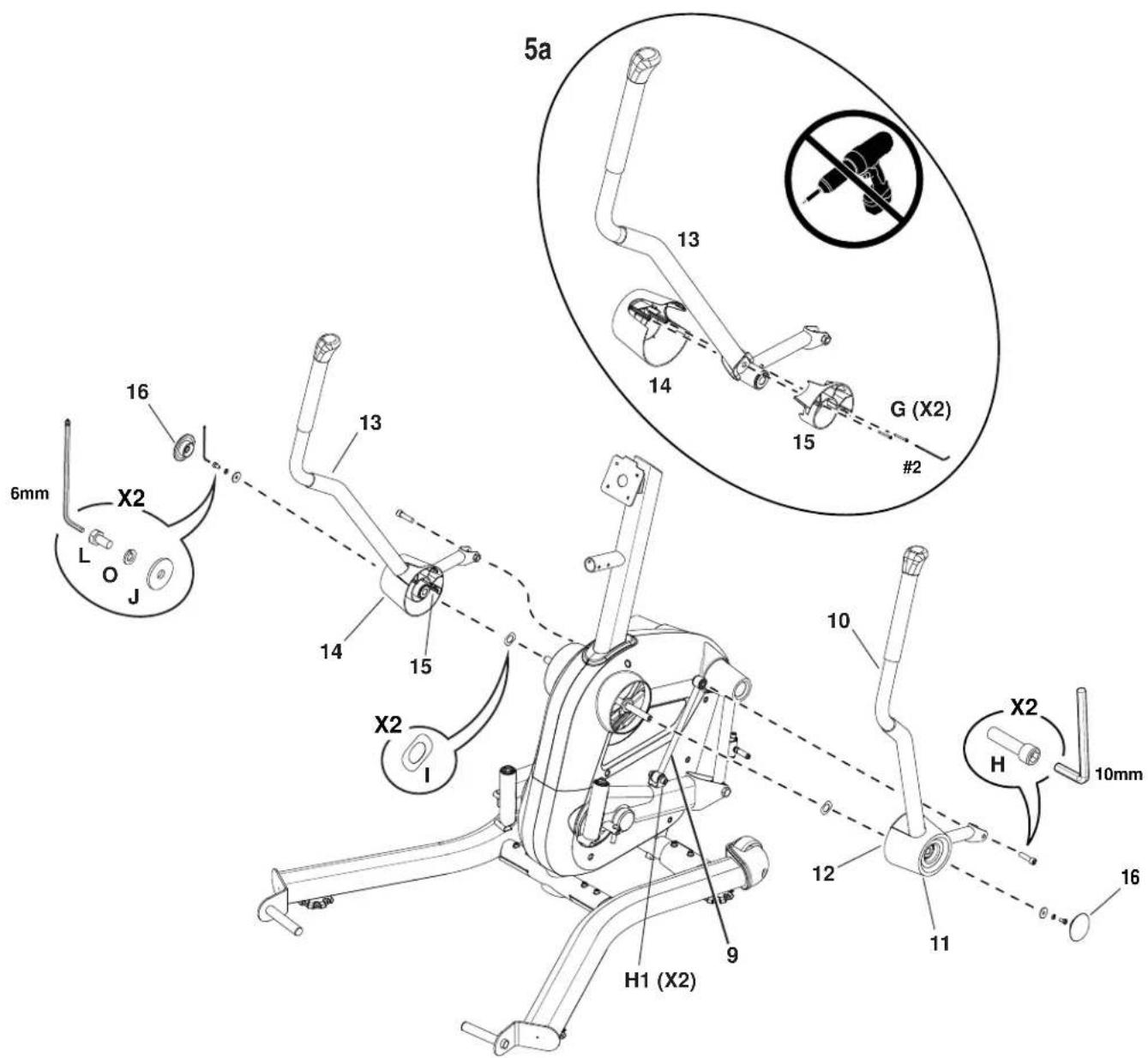 BOWFLEX LateralX LX3i - Attention! les poignées sont très lourdes et tendent à pivoter une fois arrimées à la barre du pivot. éloignez-vous de la trajectoire des poignées et laissez-les doucement pivoter jusqu'à leur immobilisation totale. - 1