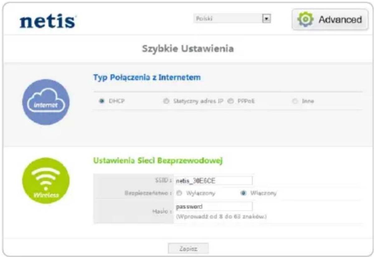 Netis WF2411I - Wybierz dowolny sązyk w gornym oknie, sązykiem docelowym jest sązyk angielski. - 1