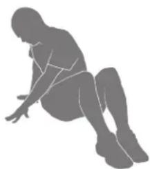BOWFLEX BXT028 - Étirement au sol, pied sur la cuisse (figure du « 4 » couchée) - 2