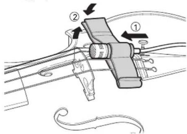 AUDIO TECHNICA ATM350PL - Montaggio per violino - 1