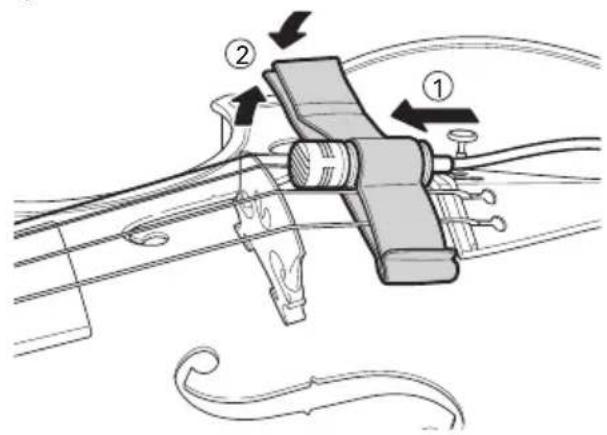 AUDIO TECHNICA ATM350PL - Suporte do violino - 1