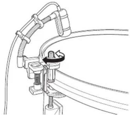 AUDIO TECHNICA ATM350PL - マウントにグースネックを固定する - 4