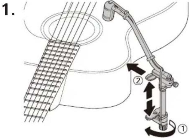 AUDIO TECHNICA ATM350UL - Fixation pour guitare - 1
