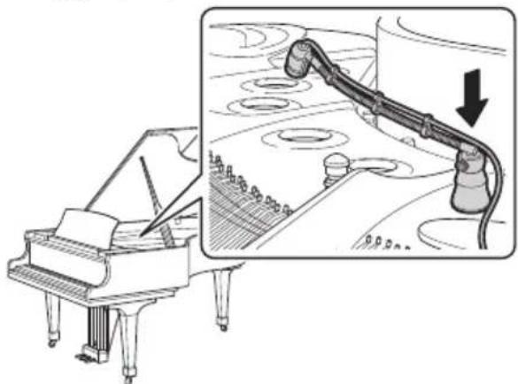 AUDIO TECHNICA ATM350W - Montaggio per piano - 1