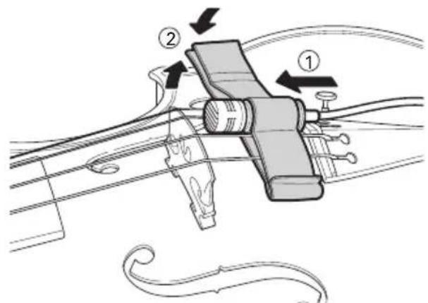 AUDIO TECHNICA ATM350W - Violin mount - 1