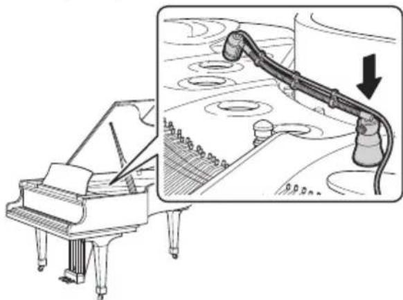 AUDIO TECHNICA ATM350W - Fixation pour piano - 1