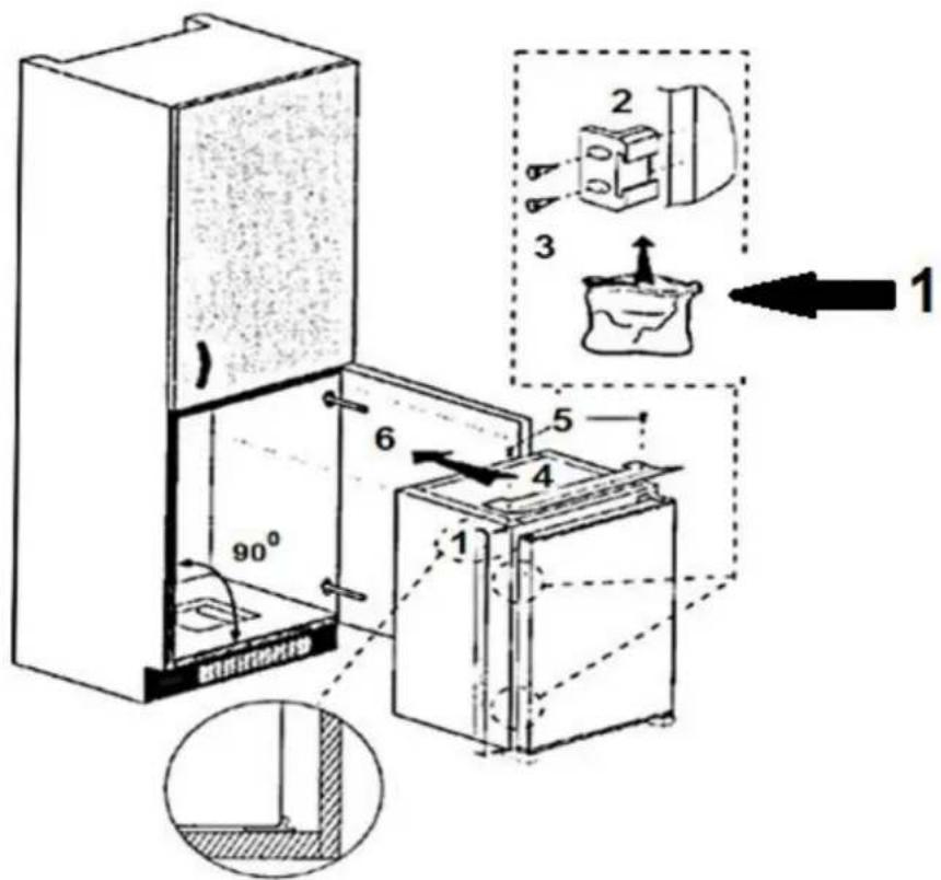 PKM KS120F - Pour MONTER le dispositif pour OUVRIR respectivement FERMER la porte procedez COMME SUIT: - 4