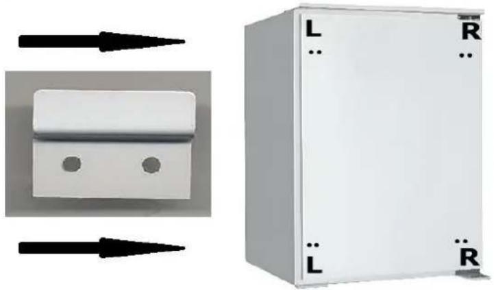 PKM KS120F - TO FIX THE SLIDING FRIDGE HINGE, PROCEED AS FOLLOWS: - 1