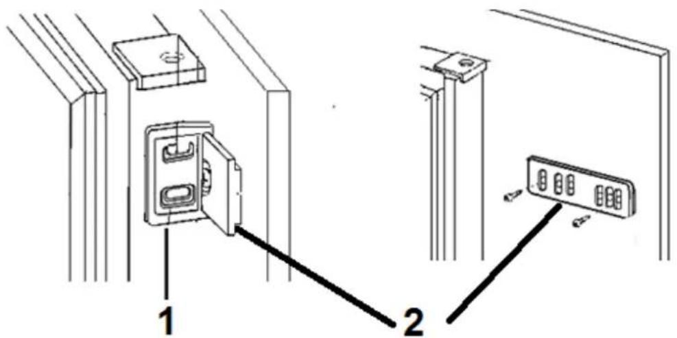 PKM KS120.4A+EBN - Pour MONTER le dispositif pour OUVRIR respectivement FERMER la porte procédez COMME SUIT : - 5