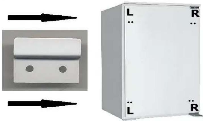 PKM KS120.4A+EBN - TO FIX THE SLIDING FRIDGE HINGE, PROCEED AS FOLLOWS: - 1