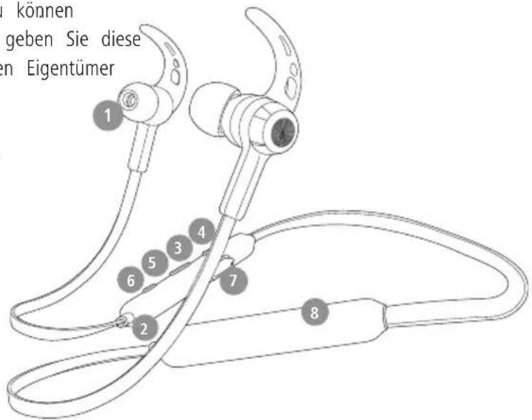 HAMA Freedom Neck 00184122 - Bedienelemente und Anzeigen - 1