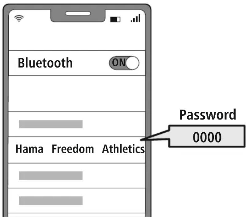 HAMA Freedom Athletics 00184119 - Cercare gli auricolari con il proprio dispositivo (necessario soltanto alla prima connessione) - 1