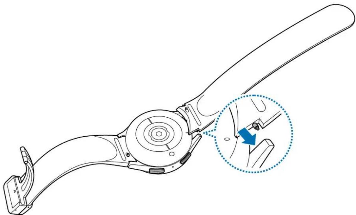 SAMSUNG Galaxy Watch 5 Pro - Fixer ou retirer le bracelet - 3