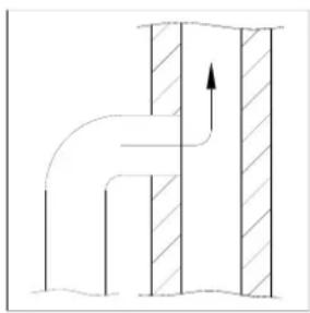 ADURO 9 Lux Beton - Connection to a brick chimney - 2