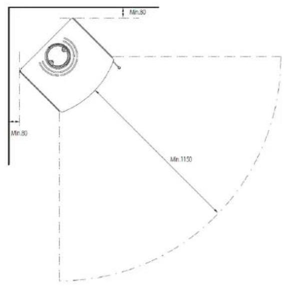 ADURO 16 - Position of the stove / distance requirements - 2