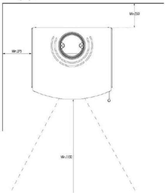 ADURO 16 - Position of the stove / distance requirements - 1