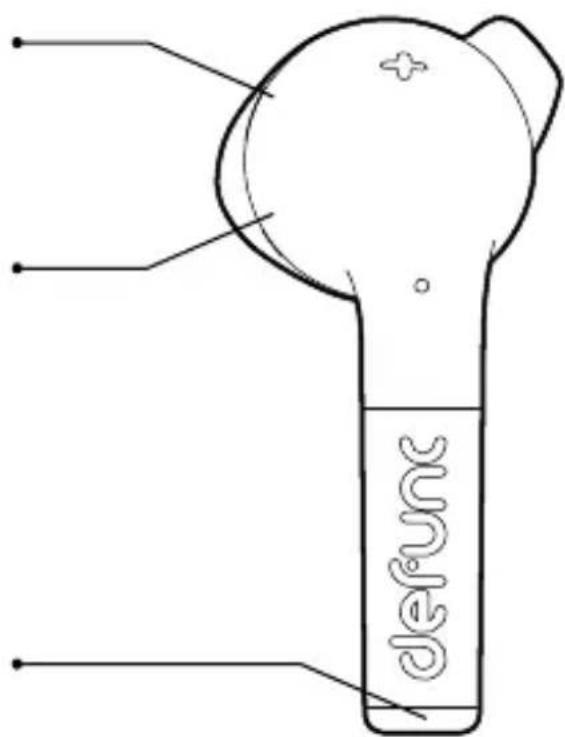 Defunc True Talk - Technologie par capteur à conduction osseuse PURE voicetm - 1