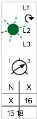 L1 L2 L3 1 3 N X X 16 15 18