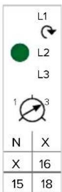 L1 L2 L3 1 3 N X X 16 15 18