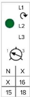 L1 L2 L3 1 3 N X X 16 15 18