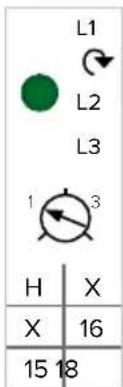 L1 L2 L3 1 3 H X X 16 15 18