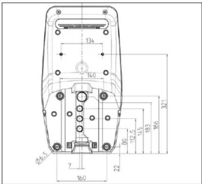 134 140 321 Ø6.5 7 160 80 112.5 14.5 183 186 22
