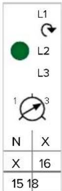L1 L2 L3 1 3 N X X 16 15 18