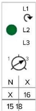 L1 L2 L3 1 3 N X X 16 15 18