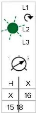 L1 L2 L3 1 3 H X X 16 15 18