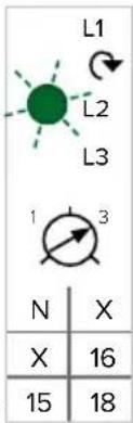L1 L2 L3 1 3 N X X 16 15 18