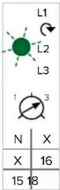 L1 L2 L3 1 3 N X X 16 15 18
