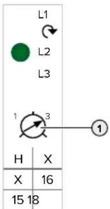 L1 L2 L3 1 3 H X X 16 15 18