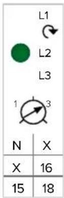 L1 L2 L3 1 3 N X X 16 15 18