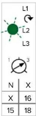 L1 L2 L3 1 3 N X X 16 15 18