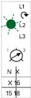 L1 L2 L3 1 3 N X X 16 15 18