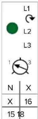 L1 L2 L3 1 3 N X X 16 15 18