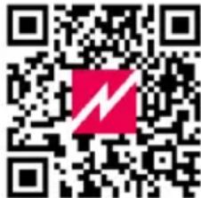 QR code with a red logo in the center, likely linking to a digital service or website.