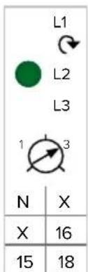 L1 L2 L3 1 3 N X X 16 15 18