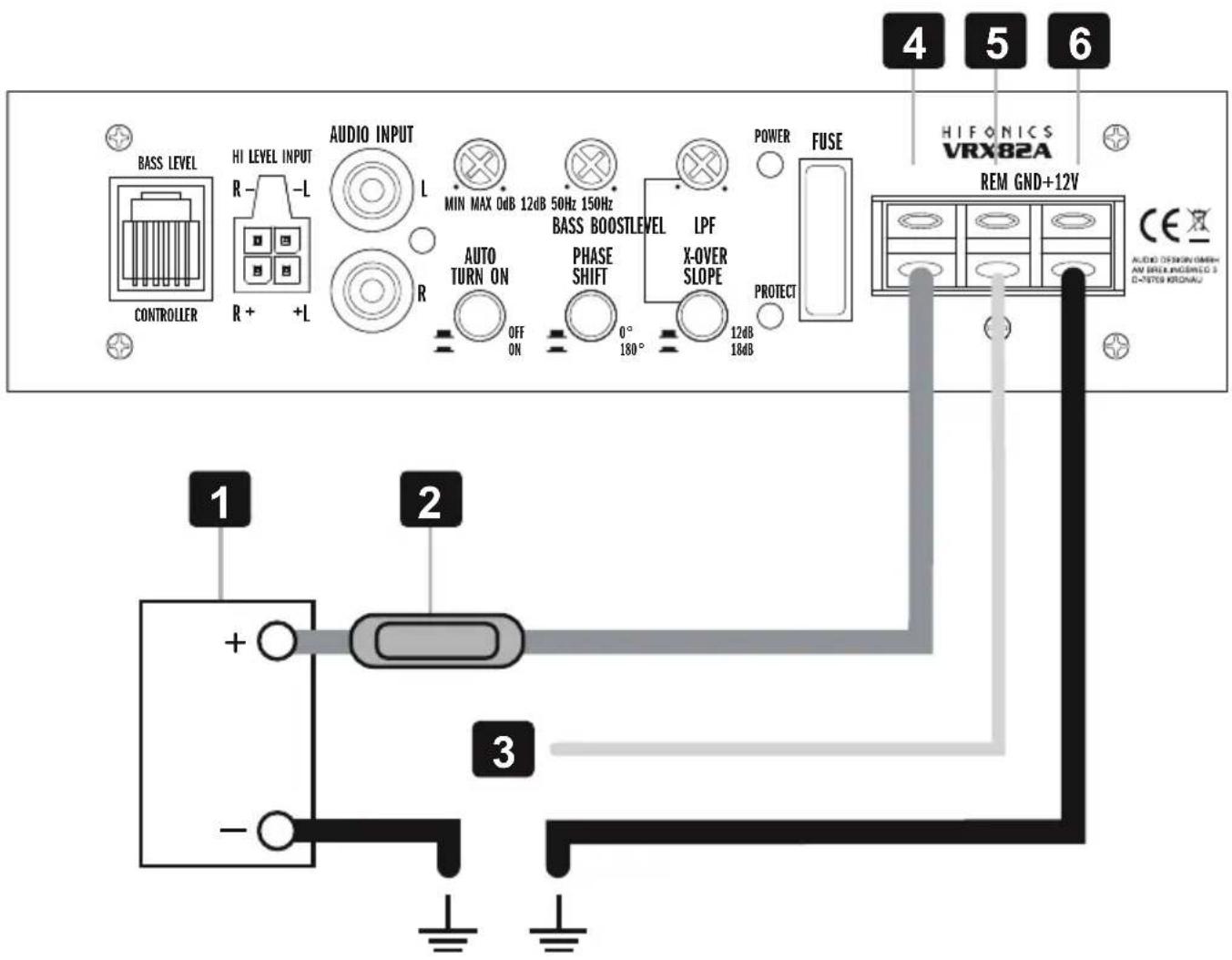 Hifonics Vulcan VRX82A - ALIMENTAZIONE ELETTRICA E IMPIANTO D'ACCENSIONE - 1