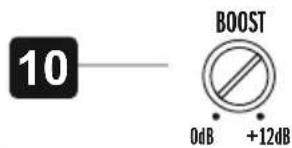10 BOOST 0dB +12dB